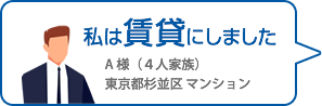私は賃貸にしました（マンション）
