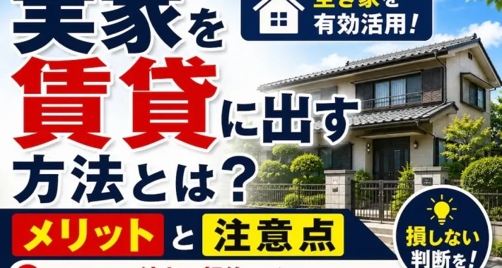 実家を賃貸に出す│リロの留守宅管理