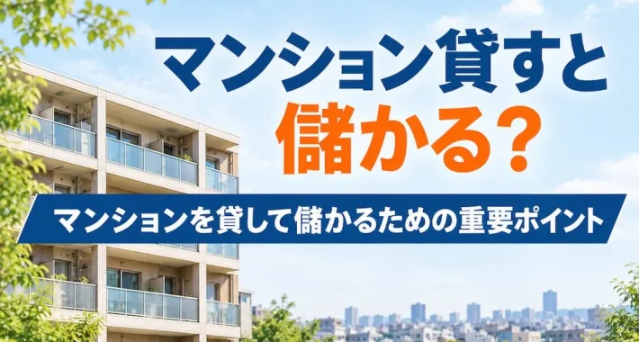 マンションを貸して本当に儲かる？失敗しない全知識と収支シミュレーションを徹底解説